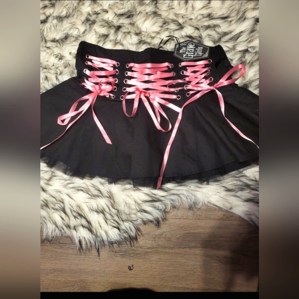 Sweet Bloodline Lace-Up Skirt